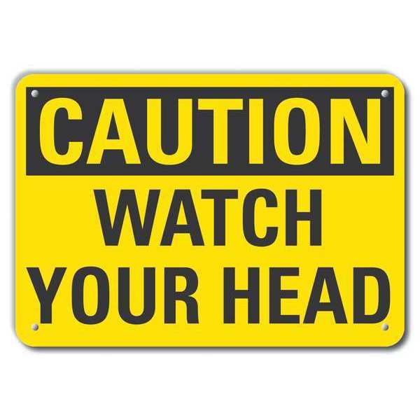 Caution Sign, Recycled Aluminum, 7 in. H, LCU3-0240-RA_10x7