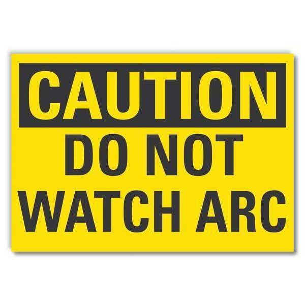 Caution Sign, Self-Adhesive Vinyl, 10 in H, LCU3-0242-RD_14x10