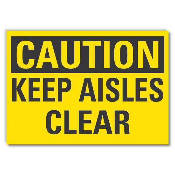 Caution Sign, 7 in H, 10 in W, Reflective Sheeting, Vertical Rectangle, English, LCU3-0247-RD_10x7