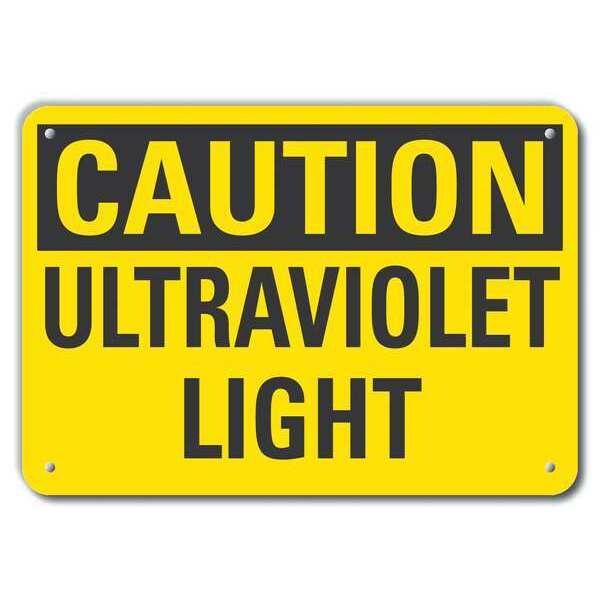 Caution Sign, 7 in H, 10 in W, Plastic, Vertical Rectangle, LCU3-0249-NP_10x7