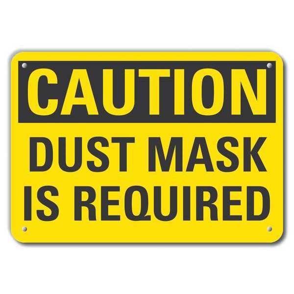 Caution Sign, Recycled Aluminum, 7 in. H, LCU3-0271-RA_10x7
