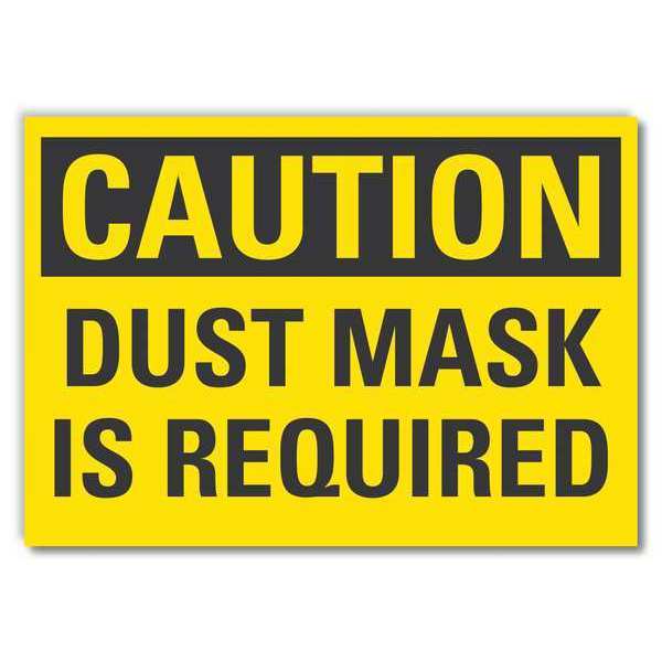 Caution Sign, Self-Adhesive Vinyl, 7 in. H, LCU3-0271-RD_10x7
