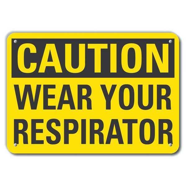 Caution Sign, Recycled Aluminum, 10 in. H, LCU3-0267-RA_14x10