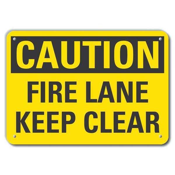 Caution Sign, 10 in H, 14 in W, Aluminum, Horizontal Rectangle, English, LCU3-0262-RA_14x10