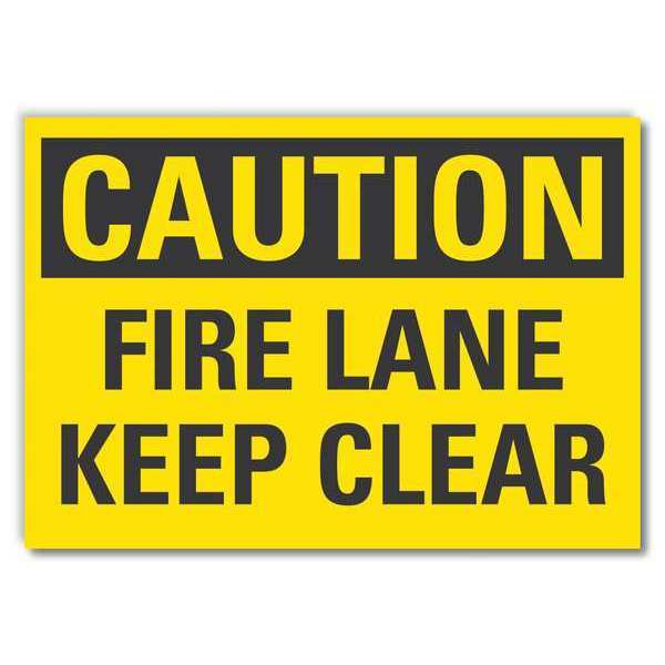 Caution Sign, 10 in H, 14 in W, Reflective Sheeting, Horizontal Rectangle, LCU3-0262-RD_14x10