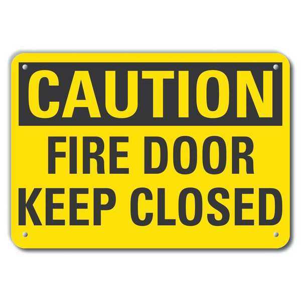 Caution Sign, Recycled Aluminum, 10 in. H