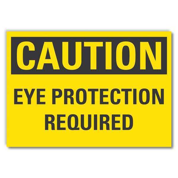 Caution Sign, Self-Adhesive Vinyl, 7 in. H, LCU3-0283-RD_10x7