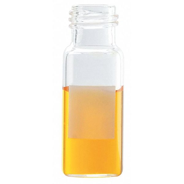 Vial, 1.8mL, Clear, Writing Patch, PK1000