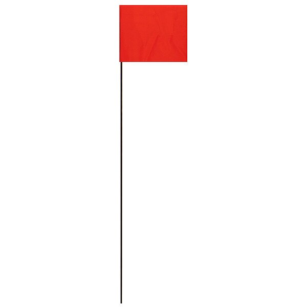 Marking Flag, Red, Solid Pattern, PK25