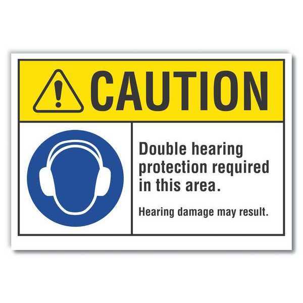 Sign, Self-Adhesive Vinyl, 3-1/2 in. H, LCU3-0056-RD_5x3.5