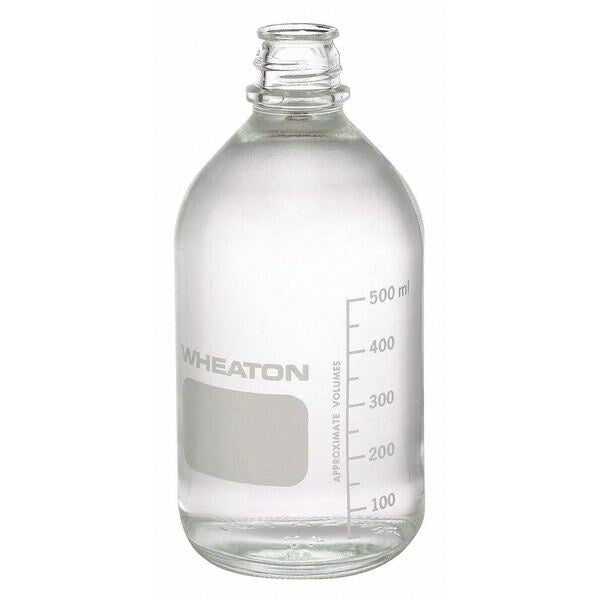 Media Bottle, 500mL, 188mm H, PK24