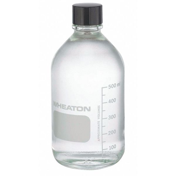 Media Bottle, 500mL, 188mm H, PK24