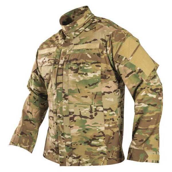 Tactical Shirt Long Sleeve, 2XL, Multicam