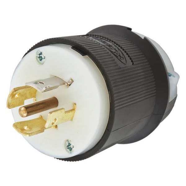 20A Locking Plug 4P 5W 347/600VAC L23-20P BK/WT