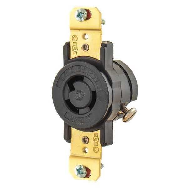 15A Locking Receptacle 2P 3W 125VAC L5-15R BN