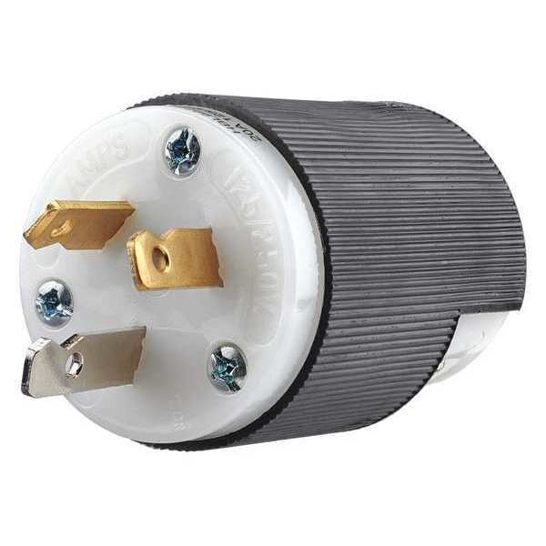 3 Wire Industrial Straight Blade Plug 125/250VAC 20A