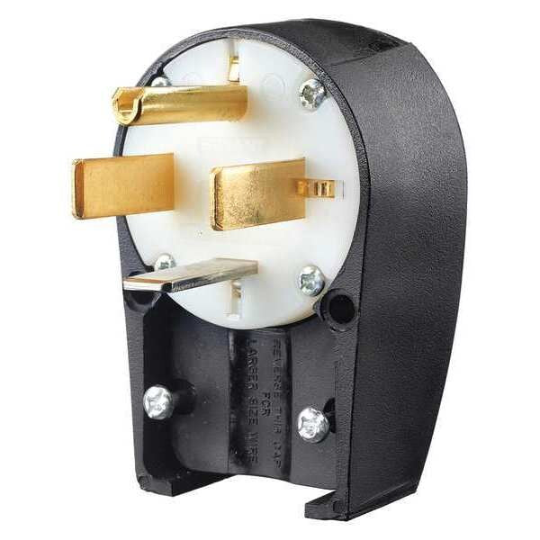 4 Wire Industrial Angle Straight Blade Plug 125/250VAC 60A