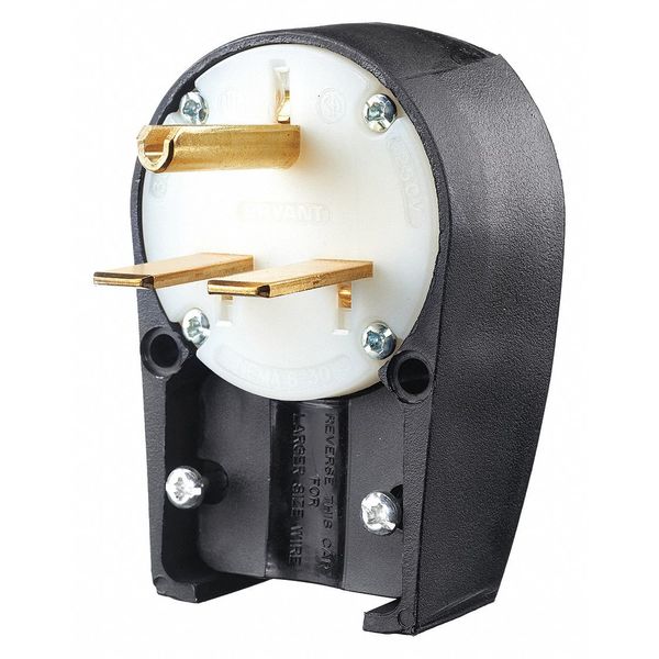 3 Wire Industrial Angle Straight Blade Plug 250VAC 30A