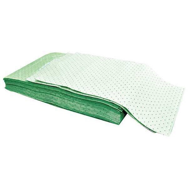Sorbents, 18 gal. Universal Absorbed, Green, Polypropylene, 20 PK
