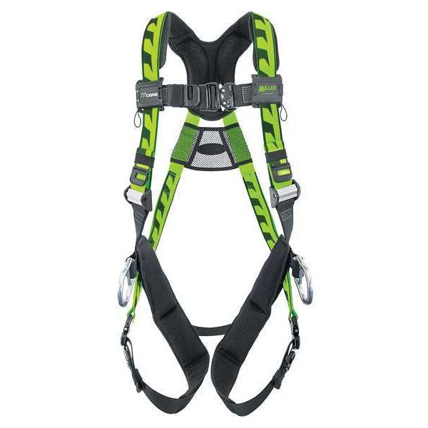 Full Body Harness, Vest Style, 2XL/3XL, Polyester, Green