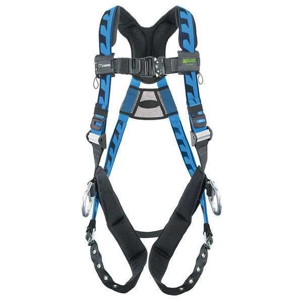 Full Body Harness, Vest Style, 2XL/3XL, Polyester, Blue