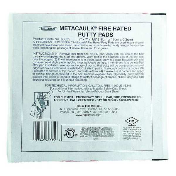 Fire Barrier Putty, Bag, 7