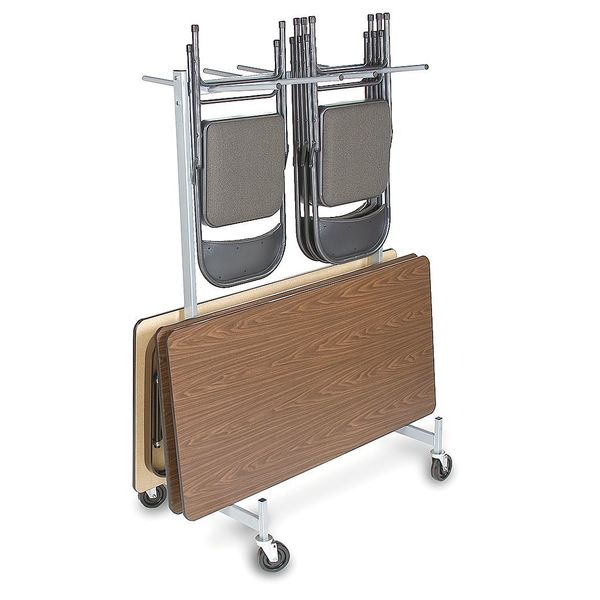 Folding Chair and Table Stacking Cart, 500 lb