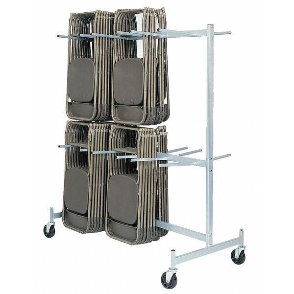 Folding Chair Stacking Cart, 72 Chairs, 800 lb.