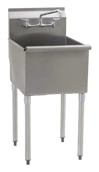 28 in W x 25 3/8 in L x 39 1/2 in H, Floor, 430 Stainless Steel