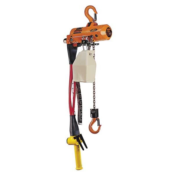 Air Chain Hoist, 500 lb. Cap., 20 ft. Lift