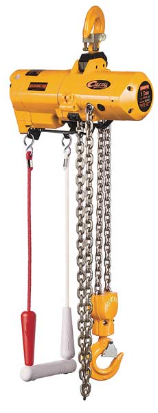 Air Chain Hoist, 2000 lb. Cap., 20 ft. Lft