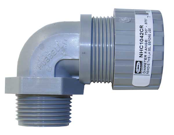 Liquid Tight Connector, 1in, 90 deg, Orchid