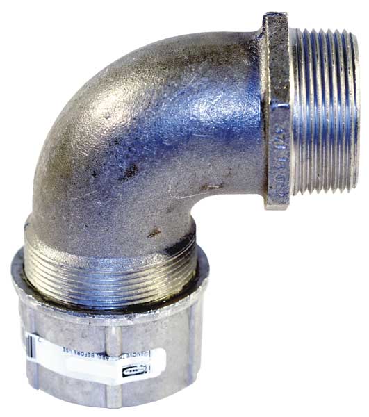 Liquid Tight Connector, 1-1/2 in., 90 deg