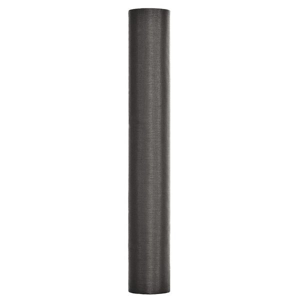Solar Door and Window Screen, Fiberglass, 36 in W, 100 ft L, 0.011 in Wire Dia, Charcoal