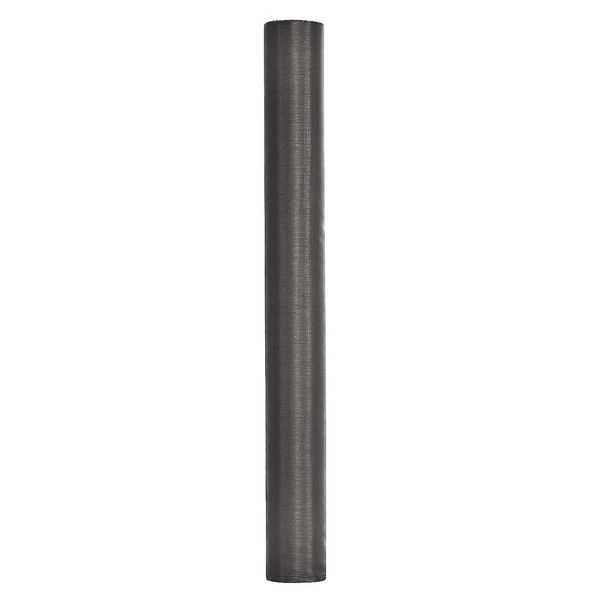 Solar Door and Window Screen, Fiberglass, 48 in W, 100 ft L, 0.011 in Wire Dia, Charcoal