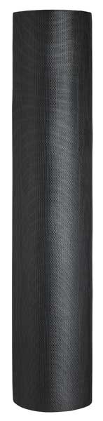 Pet Door and Window Screen, Polyester, 36 in W, 100 ft L, 0.025 in Wire Dia, Charcoal