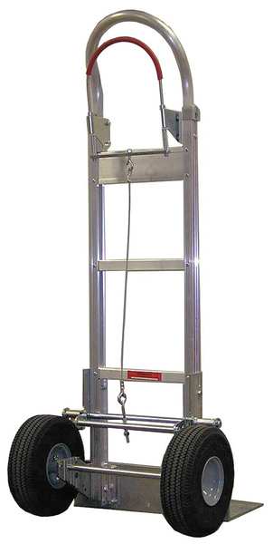 Brake Hand Truck, 600 lb., Hand Truck Handle Type: Continuous Frame Flow-Back