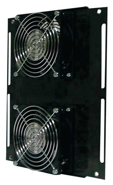 Axial Fan, Square, 230V AC, 1 Phase, 2x102 cfm, 8 1/3 in W.