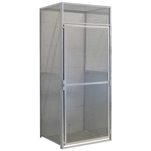 Bulk Storage Locker Starter, 48 in W, 36 in D, 90 in H, 0 Shelves, 1 Doors, Steel, Unassembled