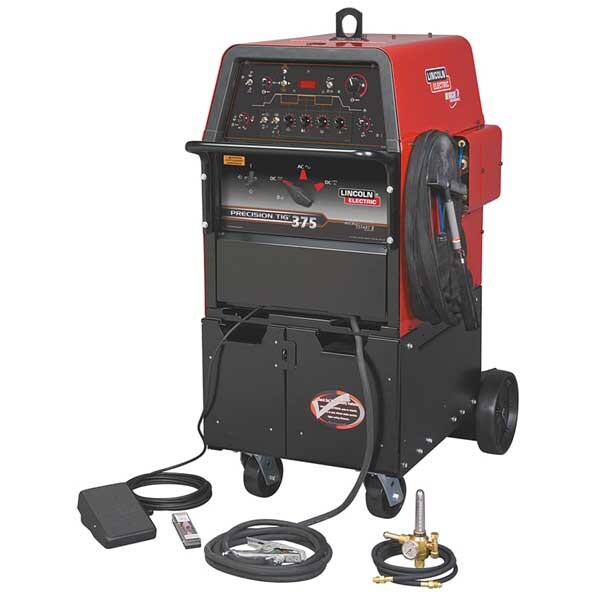 Tig Welder, Precision TIG 375 Ready-Pak Series, 208/230/460V AC, 420 Max. Output Amps