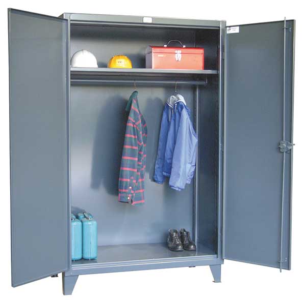 12 ga. Steel Storage Cabinet, 36 in W, 78 in H, Stationary