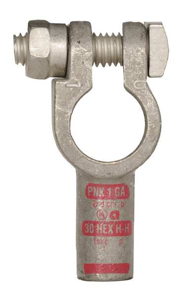 Straight Battery Terminal, 1 ga., Pink