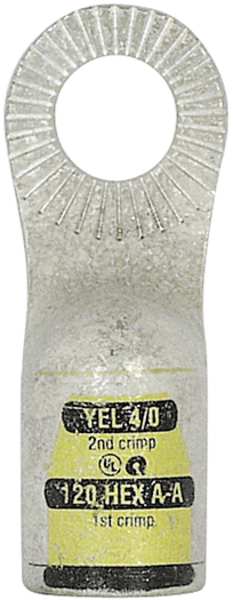 One Hole Lug Compress Connector, 4/0 AWG
