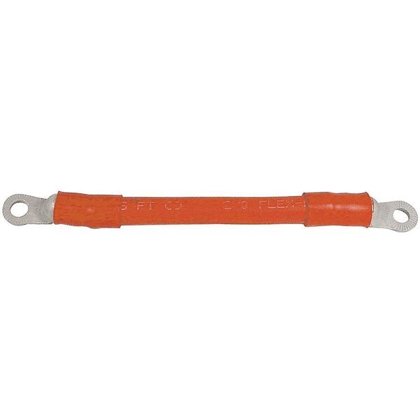 Battery Harness, 8-1/2 In, 2/0 ga, Red