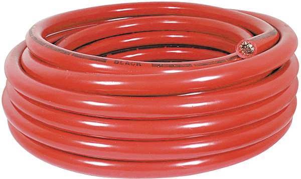 Battery Cable, 1/0 AWG, Solid, 60V, PVC, Blk