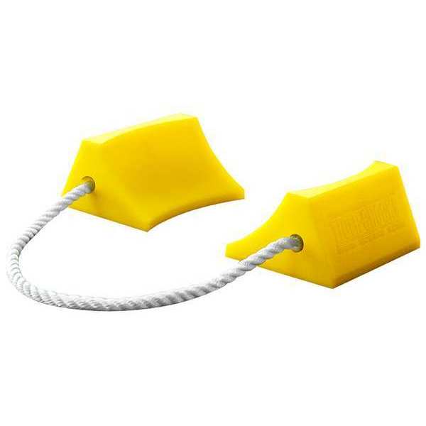 Airplane Chock, 2-3/4 In, Urethane, Ylw, PR