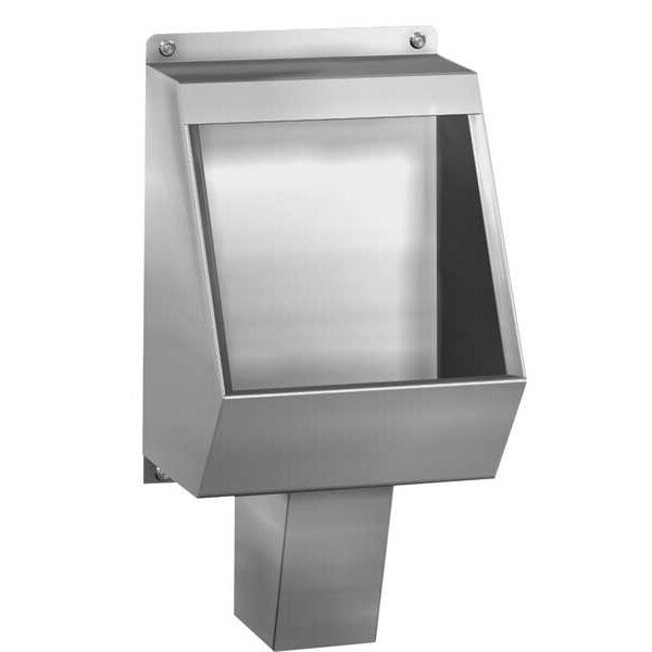 Wall Urinal, SS, 3/4 NPT, Polished Satin