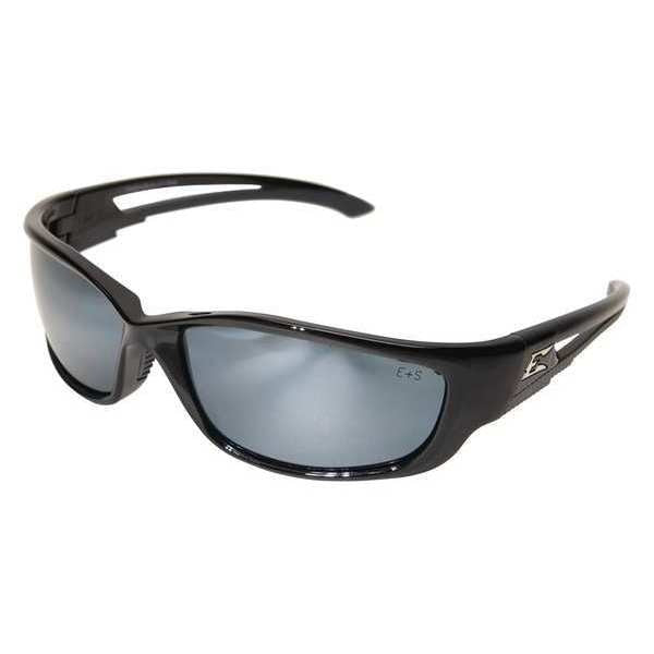 Safety Glasses, Wraparound Silver Mirror Polycarbonate Lens, Scratch-Resistant