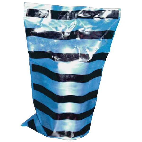 VCI Bags, 4 mil, Blue with Black Stripes