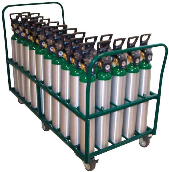 Cylinder Trolley, 38 In. H, 2400 lb.